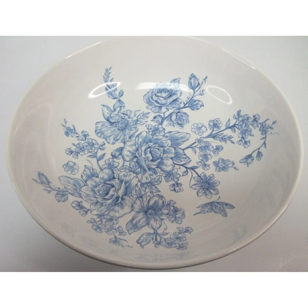 Pioneer Woman  Serving Bowl Agatha Blue White 11